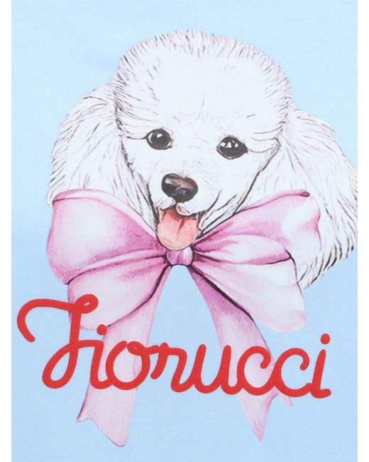 Fiorucci Red Striped Cotton T-Shirt With Logo