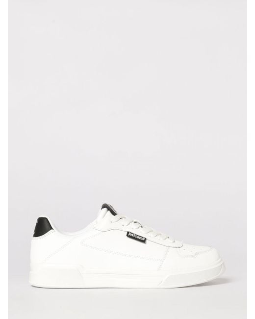 Just Cavalli Natural Leather Sneakers for men