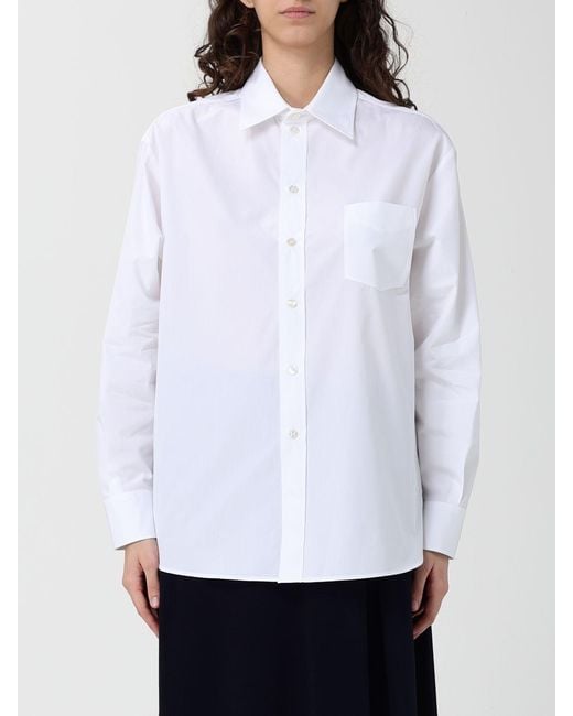Etro White Cotton Shirt With Paisley Print