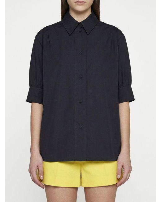 Jil Sander Black Cotton Shirt
