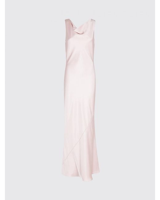 Norma Kamali Pink Satin Slip Dress