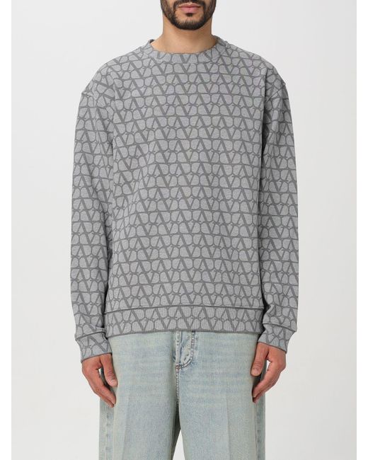 Valentino Gray Sweatshirt for men