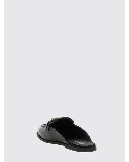 Pinko Black Naty 09 Leather Mules
