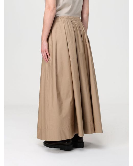 Max Mara Natural Pineta Cotton Poplin Skirt