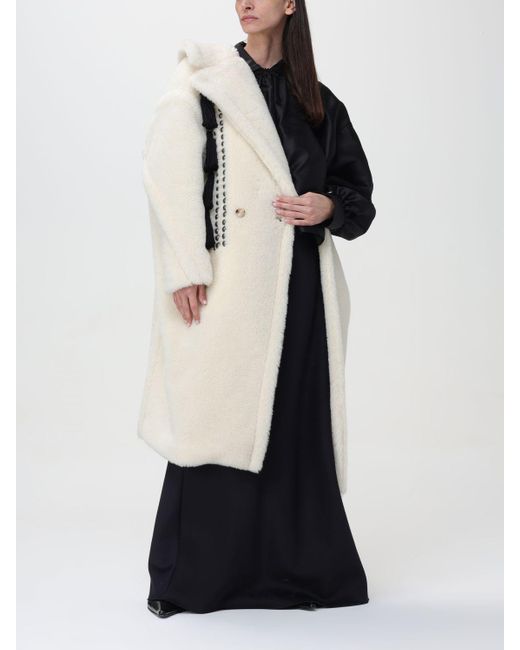 Max Mara White Fur Coats
