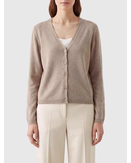 Fabiana Filippi Natural V-Neck Cardigan