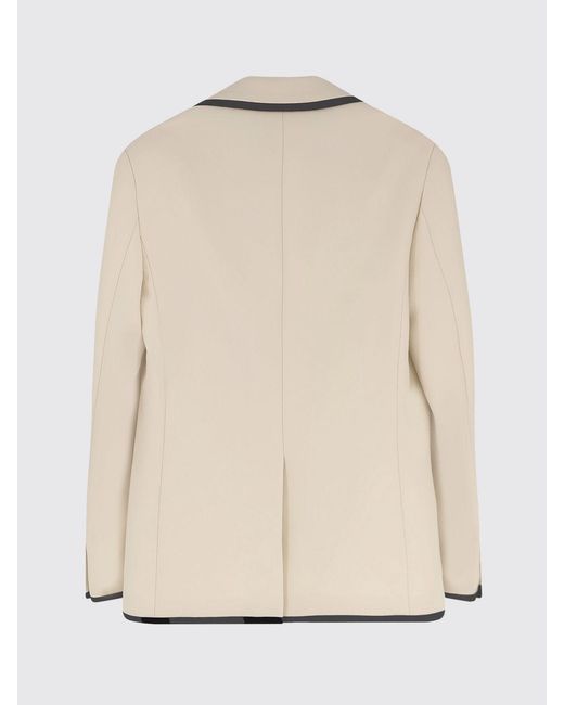 Valentino Natural Single-Breasted Virgin Wool Blazer for men
