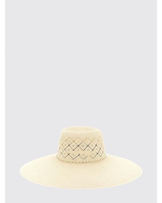 Maison Michel Natural Blanche Panama Hat