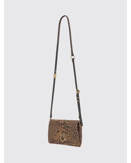 Pinko White Love One Slouchy Foldover Bag