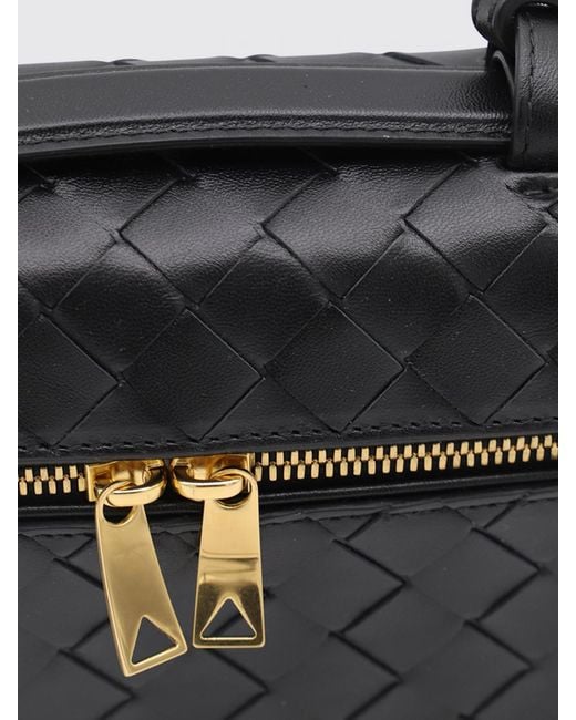 Bottega Veneta Black Bang Bang Woven Leather Bag