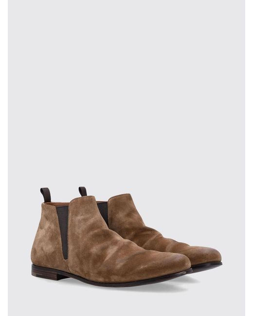 Church's Brown Reigate Used Suede Ankle Boots for men