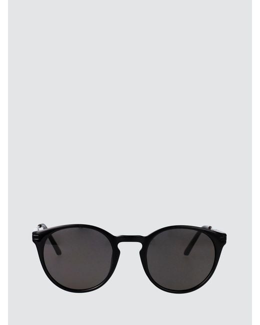 Calvin Klein White Rounded Tortoiseshell Acetate Sunglasses for men