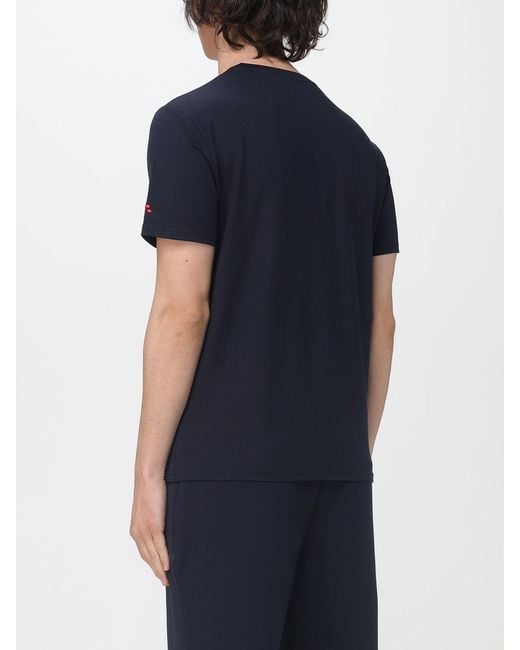 Peuterey Blue Cotton Blend Basic T-Shirt for men