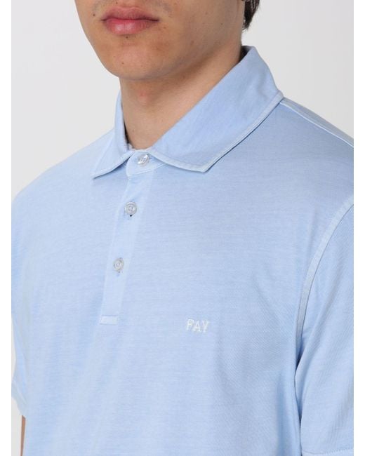 Fay Blue Polo Shirt for men