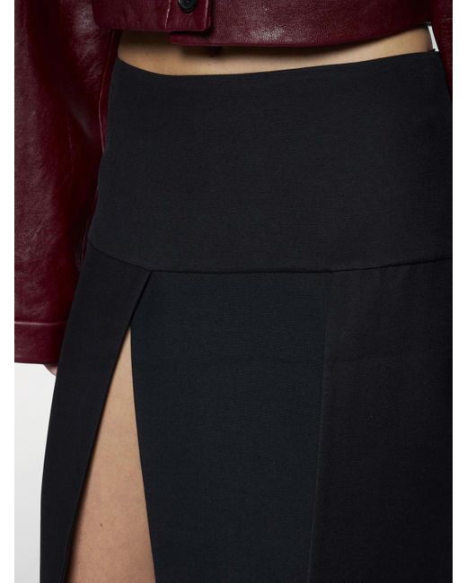 Khaite Black Skirt