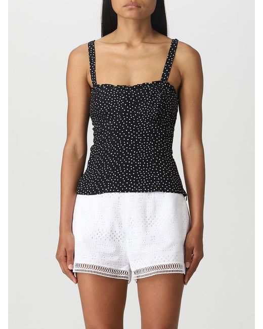 Top Femme Mar De Margaritas en coloris Black