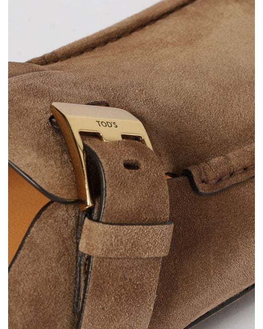 Tod's Brown Suede Gommino Mules