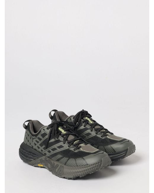 Hoka One One Black Speedgoat 2 Mesh And Rubber Sneakers