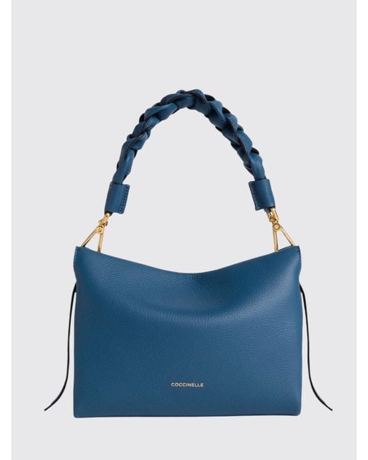 Coccinelle Blue Boheme Mini Leather Bag