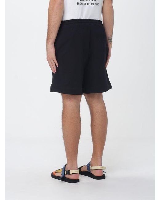 Barrow Blue Cotton Jogging Shorts for men