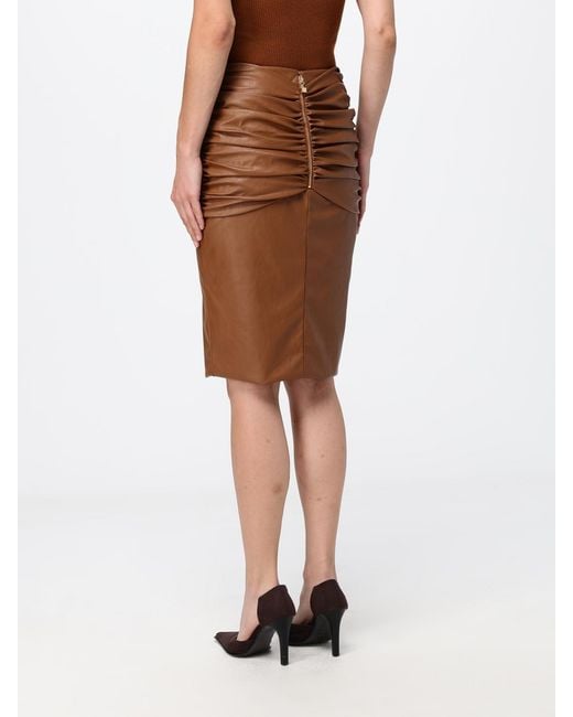 Elisabetta Franchi Brown Skirt