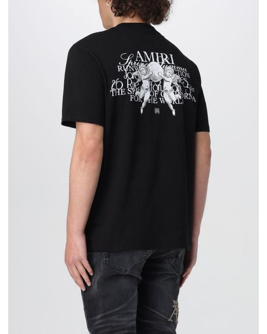 T-shirt in cotone di Amiri in Black da Uomo