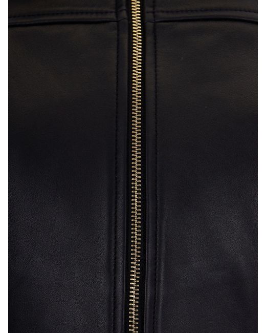 Liu Jo Blue Leather Jacket
