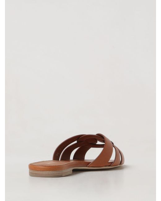 Saint Laurent Brown Flat Sandals