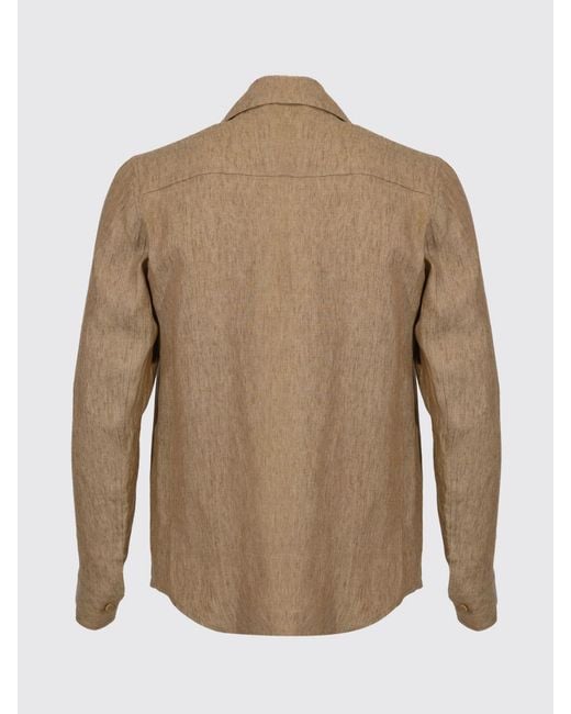 Briglia 1949 Natural Linen Shirt Jacket for men