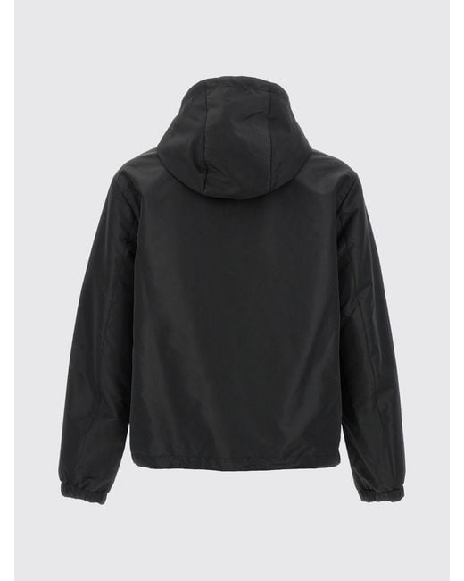Fendi Black Ff Polyester Hooded Jacket for men