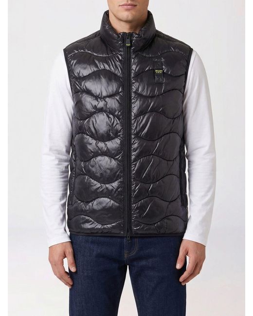 Chaleco De Nailon Acolchado Blauer de hombre de color Blue