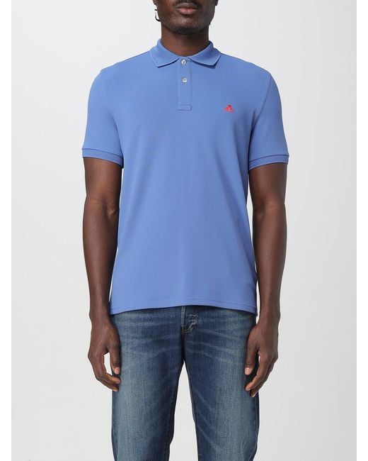 Peuterey Blue Basic Polyamide Polo Shirt for men