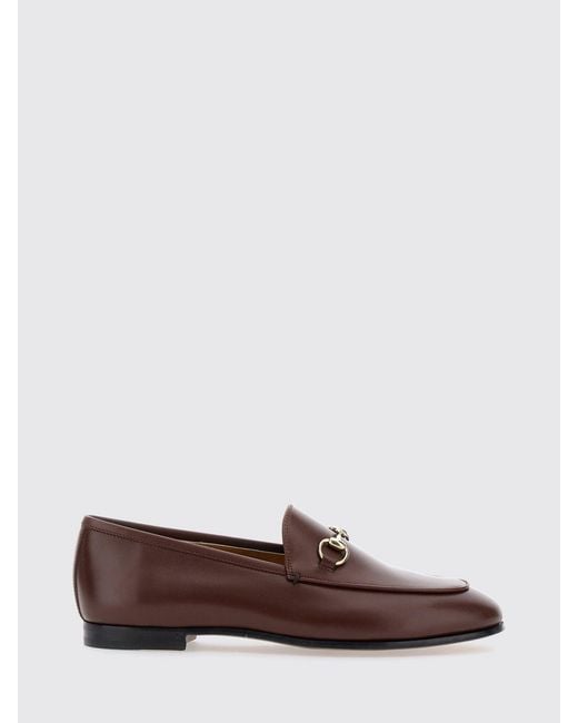 Gucci Brown Jordaan Horsebit Loafers