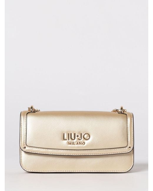 Liu Jo Natural Laminated Synthetic Leather Bag