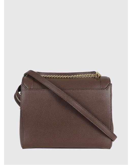 Lancel Brown Ninon Grained Leather Bag