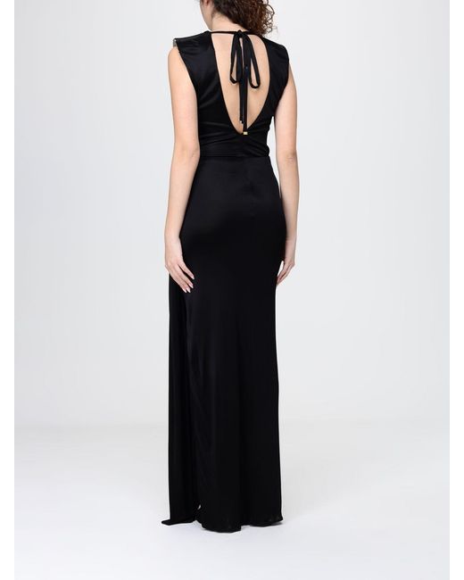 Elisabetta Franchi Black Draped Top