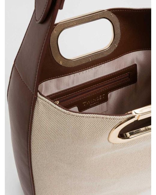 Twinset Natural Canvas Bag
