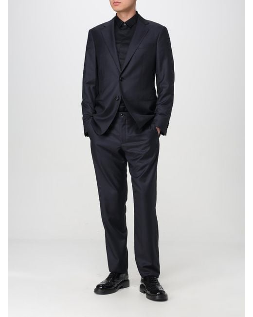 Giorgio Armani Blue Classic Suit Twopiece for men
