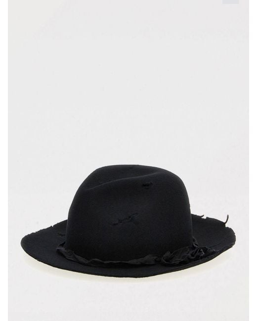 Cappello di Yohji Yamamoto in Black da Uomo