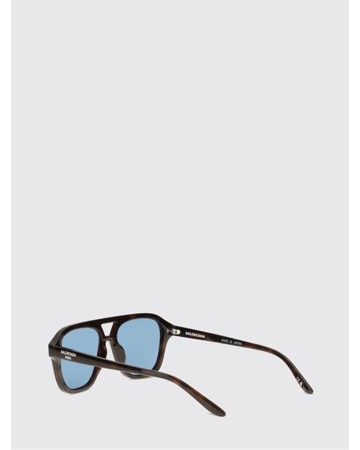 Balenciaga Brown Acetate Pilot Daily Sunglasses for men