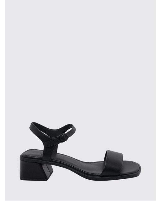 Camper White Kora Leather Sandals