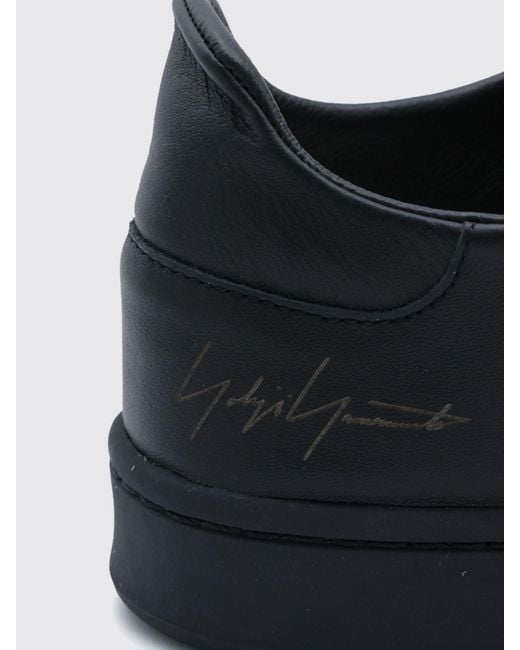 Y-3 Blue Diagonal Stan Smith Leather Sneakers With Printed Logo And Round Toe for men