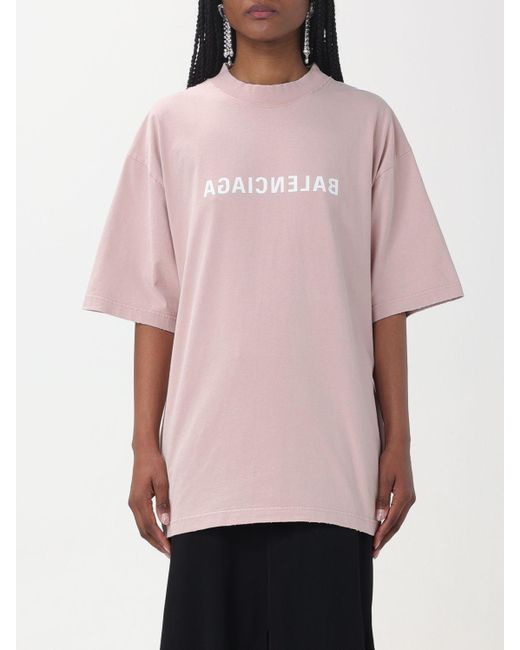 T-shirt Balenciaga en coloris Pink