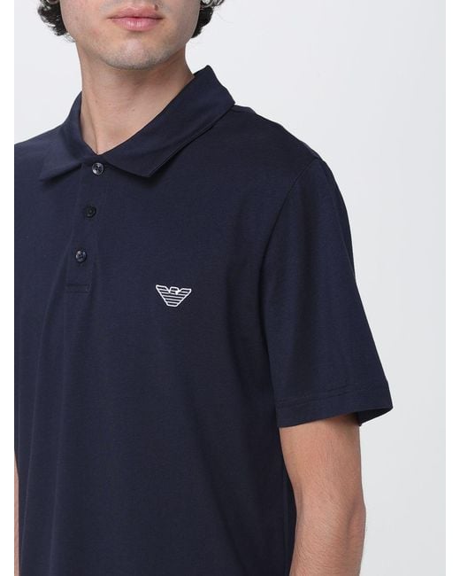 Emporio Armani Blue Polo Shirt for men