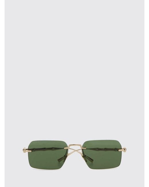 Gucci Green Metal Sunglasses