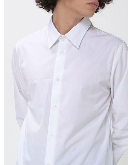 AMI White Classic Cotton Poplin Shirt for men