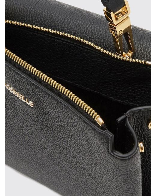 Coccinelle Black Arlettis Mini Grained Leather Bag
