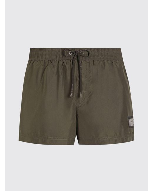 Dolce & Gabbana Green Dolce &Amp Gabbana Polyester Swimsuit for men