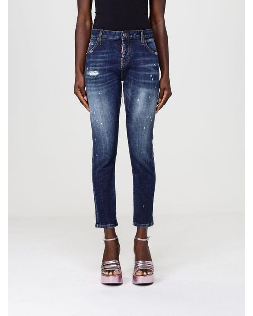 DSquared² Blue Skinny Fit Jeans