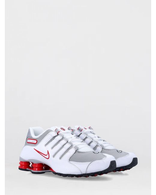 Nike White Shox Nz Leather And Mesh Sneakers for men